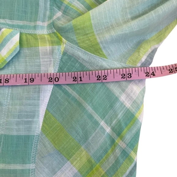 Columbia Camp Henry Shirt Tippet Plaid Roll-up Sleeve Casual Gauzy Hiking NWT 1X - Picture 10 of 16